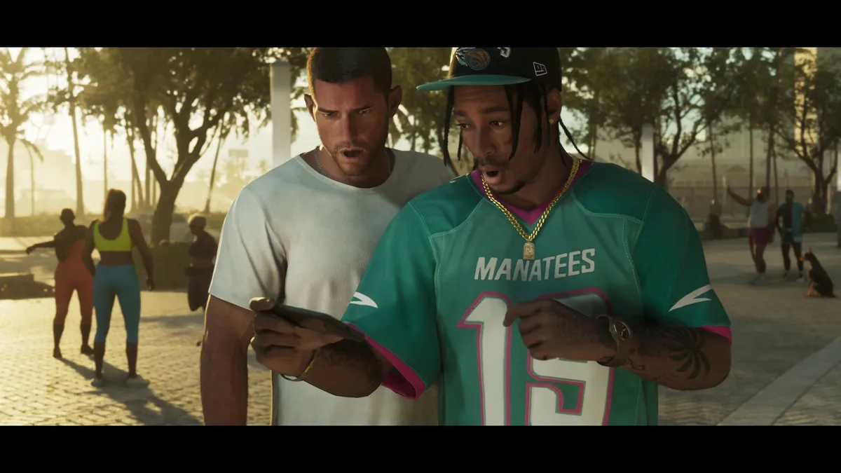 Scene from the second GTA 6 trailer
